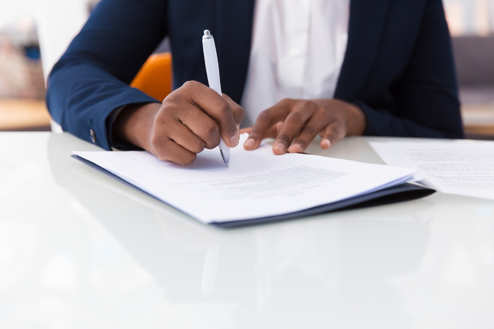 Signing affidavits virtually.